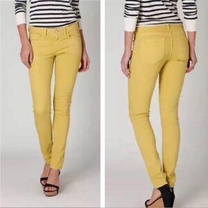 Anthropologie Pilcro and The Letterpress Mustard Stet Skinny Jeans, Sz 27